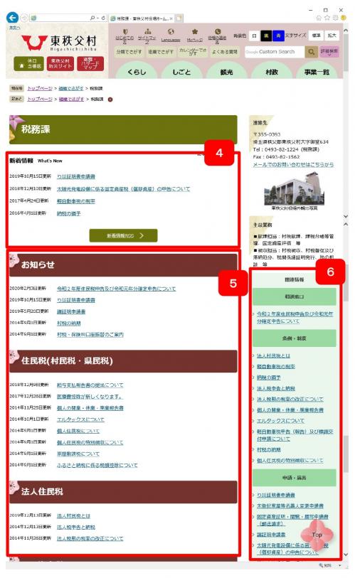 組織でさがす方法